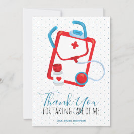 Vielen Dank, Ärztlicher Stethoscope Pillen Kranken Dankeskarte