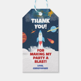 Vielen Dank Astronaut Birthday Party Outer Space Geschenkanhänger