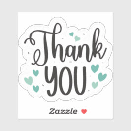 Vielen Dank Aufkleber