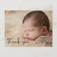 Vielen Dank, Baby Birth Announcement Script-Text