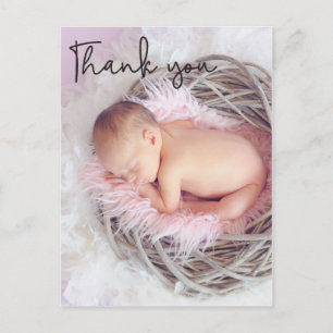 Vielen Dank, Baby Birth Announcement Vertikal Postkarte
