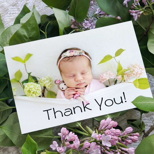 Vielen Dank Baby Geschenk Moderne Neugeborene Kind Dankeskarte (Von Creator hochgeladen)