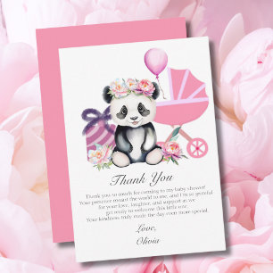 Vielen Dank Baby Panda Baby Shows Dankeskarte