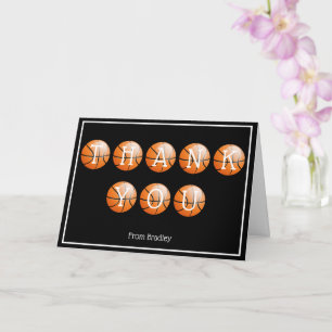 Vielen Dank Basketball Custom Personalisiert Karte