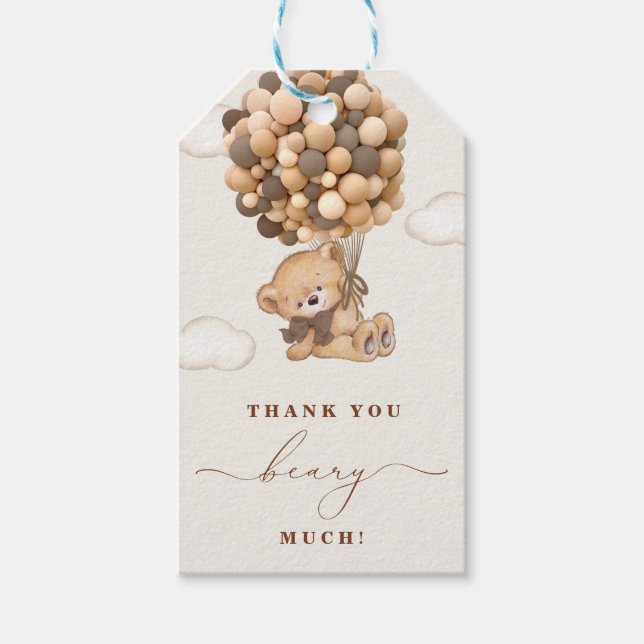 Vielen Dank Beary Much Geschenktasten Geschenkanhänger (Vorderseite)