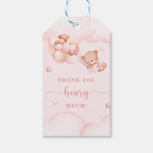 Vielen Dank Beary Much Pink Baby Dusche Geschenk T Geschenkanhänger