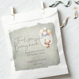Vielen Dank Beary Viel, Kaum Warten Baby Shower Geschenktütchen