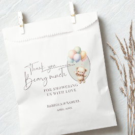 Vielen Dank Beary Viel, Kaum Warten Baby Shower Geschenktütchen