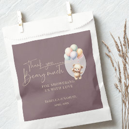Vielen Dank Beary Viel, Kaum Warten Baby Shower Geschenktütchen