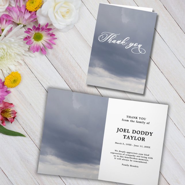 Vielen Dank Beerdigung Beileid Trauerkarte Dankeskarte (Von Creator hochgeladen)