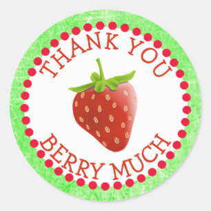 Vielen Dank, Berry Much Strawberry Stickers