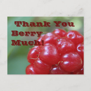 Vielen Dank Berry viel! - Sagen Sie es mit einem s Postkarte