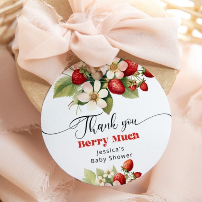 Vielen Dank, berry viel Strawberry vielen Dank Geschenkanhänger (Von Creator hochgeladen)
