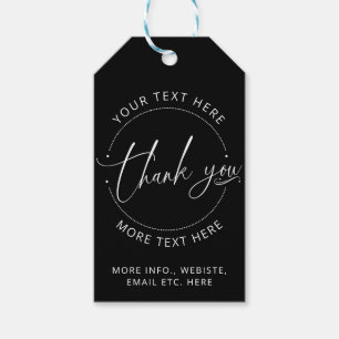 Vielen Dank Black Create your own Small Business Geschenkanhänger