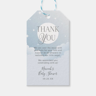 Vielen Dank Blue Clouds Moon Stars Baby Dusche Gef Geschenkanhänger