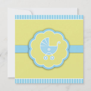 Vielen Dank Blue Showroller Flat Card Einladung
