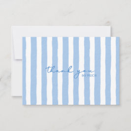 Vielen Dank Blue Watercolor Strip Note Card Mitteilungskarte