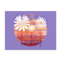 Vielen Dank, Blume bei Sunset - Lila