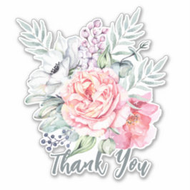 Vielen Dank Blume Design Sticker