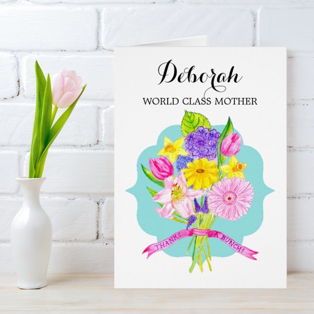 Vielen Dank, Bouquet Mother Day Card (Von Creator hochgeladen)