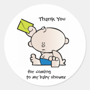 Vielen Dank, Boy Baby Shot Aufkleber