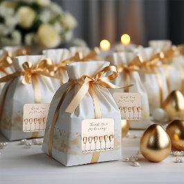 Vielen Dank Brautparty Gastgeschenk Hochzeit Aufkl Quadratischer Aufkleber