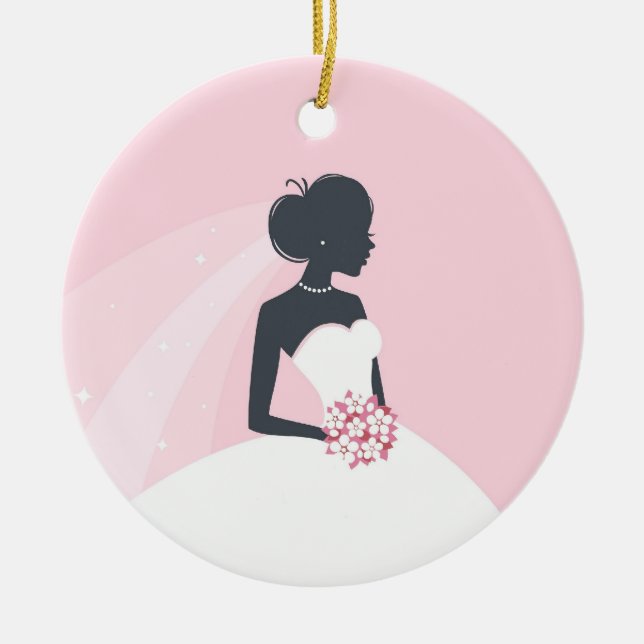 Vielen Dank Brautparty Gefallen Ornament (Vorne)