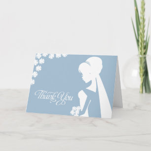Vielen Dank Bridesmaid Bridal Blume Wedding Card Dankeskarte