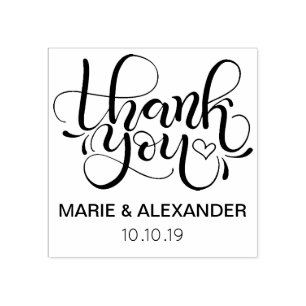 Vielen Dank Briefmarke - Hochzeit - Engagement für Gummistempel