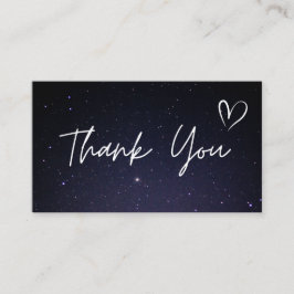 Vielen Dank, Burgundy Night Sky Kosmic Galaxy Tren Visitenkarte