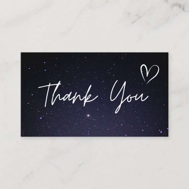 Vielen Dank, Burgundy Night Sky Kosmic Galaxy Tren Visitenkarte (Vorderseite)