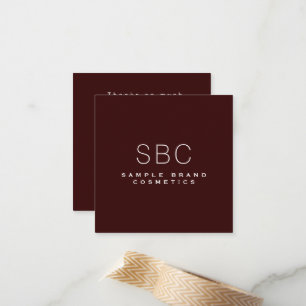 Vielen Dank Burgundy Wine Modern Minimal Kosmetik Mitteilungskarte