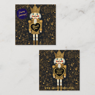 Vielen Dank Business Christmas Nutcracker Quadratische Visitenkarte