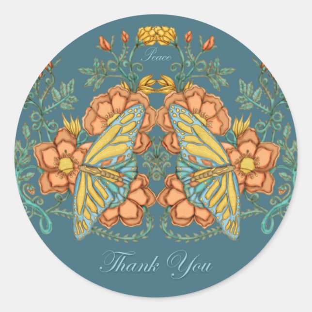 Vielen Dank, Butterfly Sticker (Vorderseite)