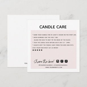 Vielen Dank, Candle Care bestellen Sie Business Ca Dankeskarte