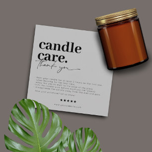 Vielen Dank Candle Care Modern Business Card Dankeskarte