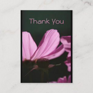 Vielen Dank Card Comos Sun 3 Floral Foto Business  Visitenkarte