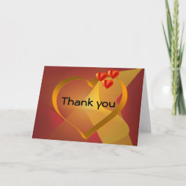 Vielen Dank Card mit Herz und Mischung Dankeskarte