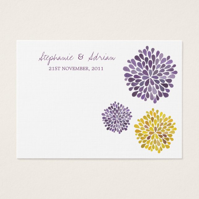 Vielen Dank Cards Watercolor Dahlia Blume (Vorderseite)