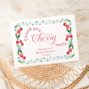 Vielen Dank, Cherry Much Blue elegante Danke Karte