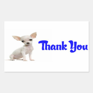 Vielen Dank Chihuahua Welpe Hund Gruß Stickers
