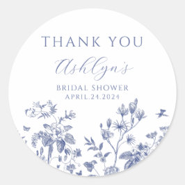 Vielen Dank Chinoiserie Brautparty Sticker