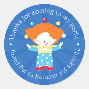 Vielen Dank Circus Karneval Aufkleber