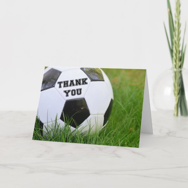 Vielen Dank, Classic Soccer Ball Dankeskarte (Vorderseite)