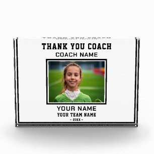Vielen Dank Coach Player Name Team Sports Fotoblock