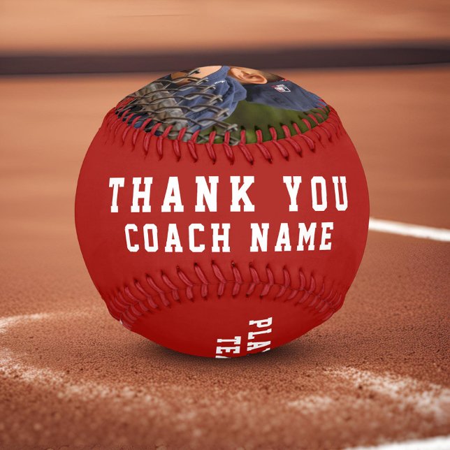 Vielen Dank Coach Red Team Name Number Foto Baseball (Von Creator hochgeladen)