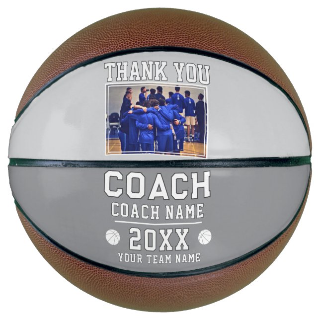 Vielen Dank Coach Sign Team Foto Basketball (Vorderseite)