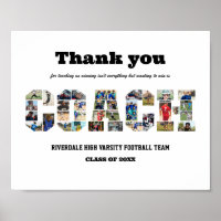 Vielen Dank Coach Sport Team FotoCollage
