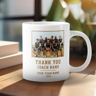 Vielen Dank Coach Team Name Foto Jumbo-Tasse