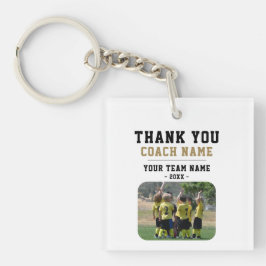 Vielen Dank Coach Team Name Foto Schlüsselanhänger